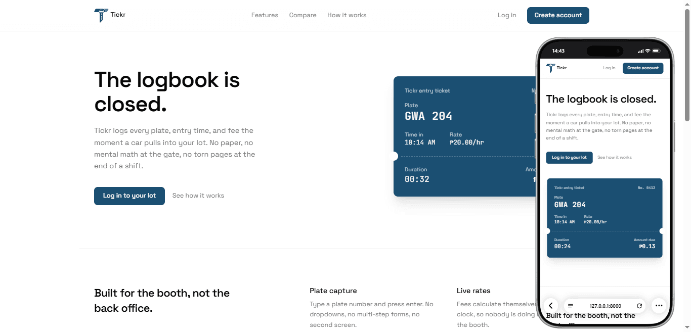 Tickr screenshot 2